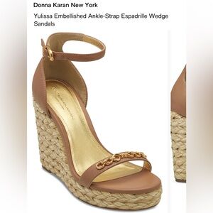 NIB Donna Karan Yulissa Wedges- 7